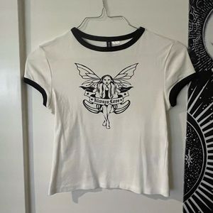 Long cropped fairy tee